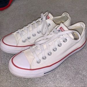 White low rise converse